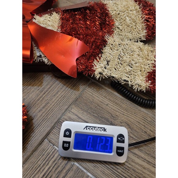 Vintage 21” Tinsel Candy Cane with Large Bow Decor - Picture 7 of 12